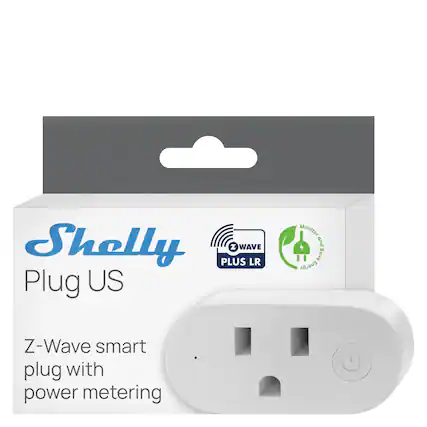 Shelly Plug US
Z-Wave smart plug with power metering