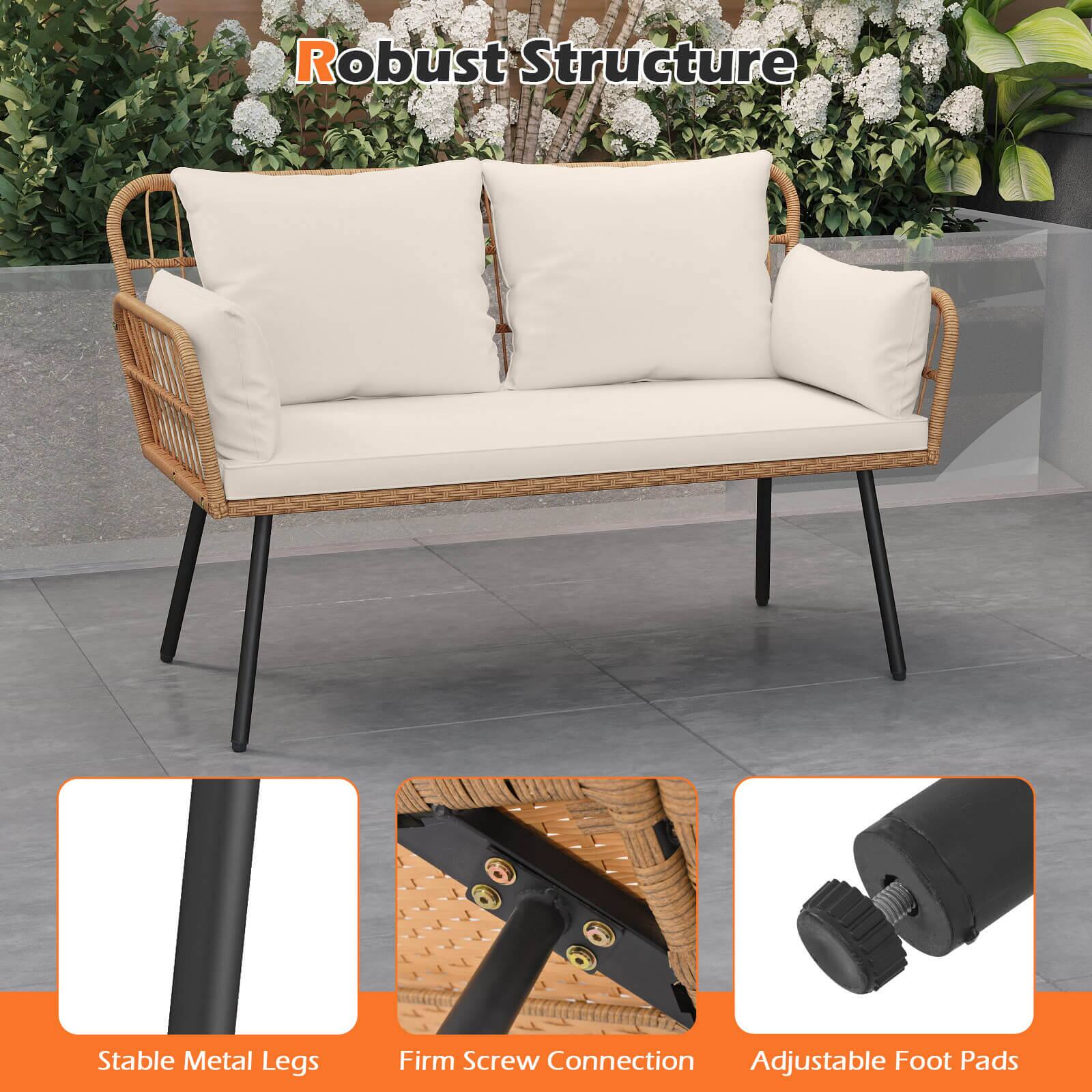 Robust Structure  
Stable Metal Legs  
Firm Screw Connection  
Adjustable Foot Pads