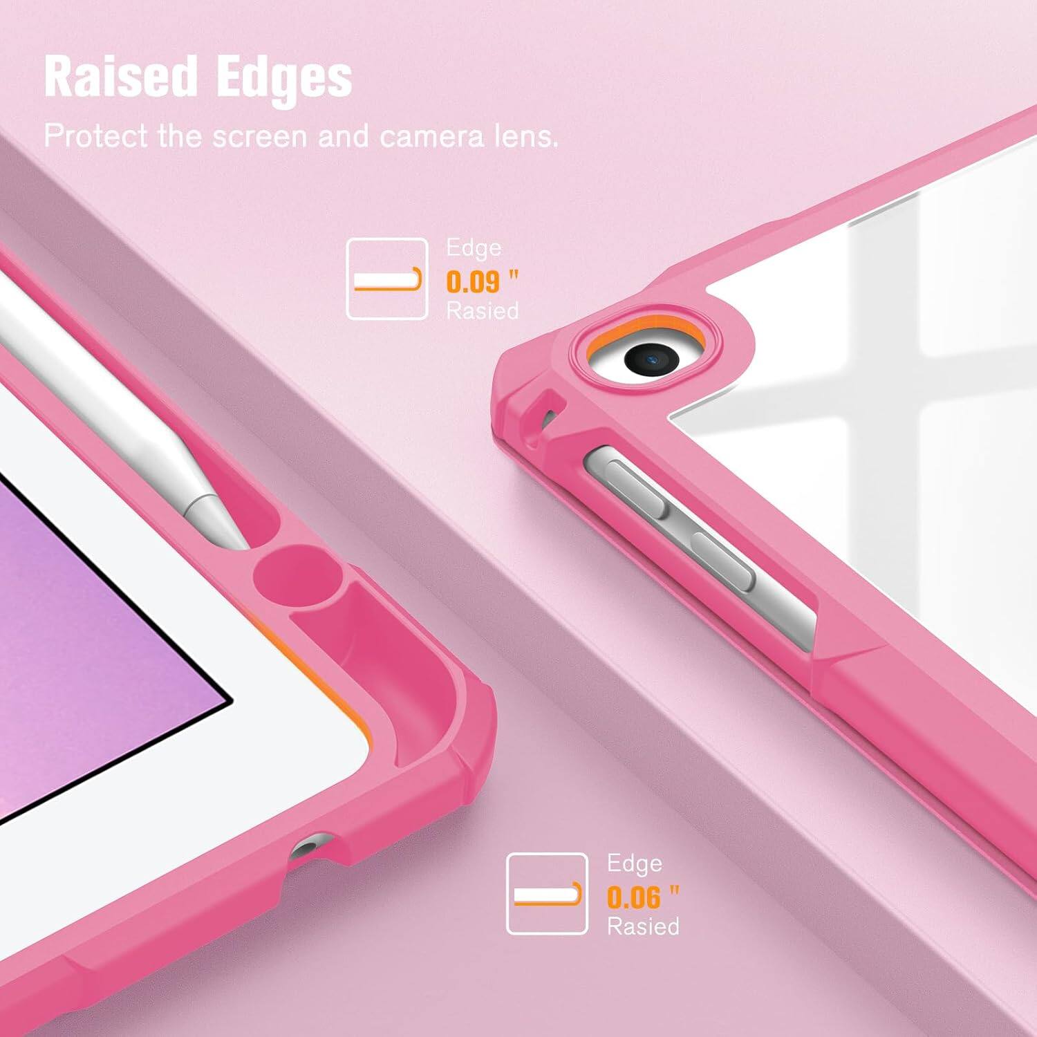 Raised Edges Protect the screen and camera lens.
Edge 0.09" Raised
Edge 0.06" Raised