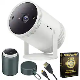 Samsung - The Freestyle Projector 2nd Gen with Gaming Hub + 2 Year Extended Warranty Bundle
