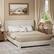 Alt View 6. Vipbear - Queen Size Upholstered Bed Frame with Adjustable Headboard, Soft Rounded Corners, No Box Spring Required, Easy Assembly - Beige.