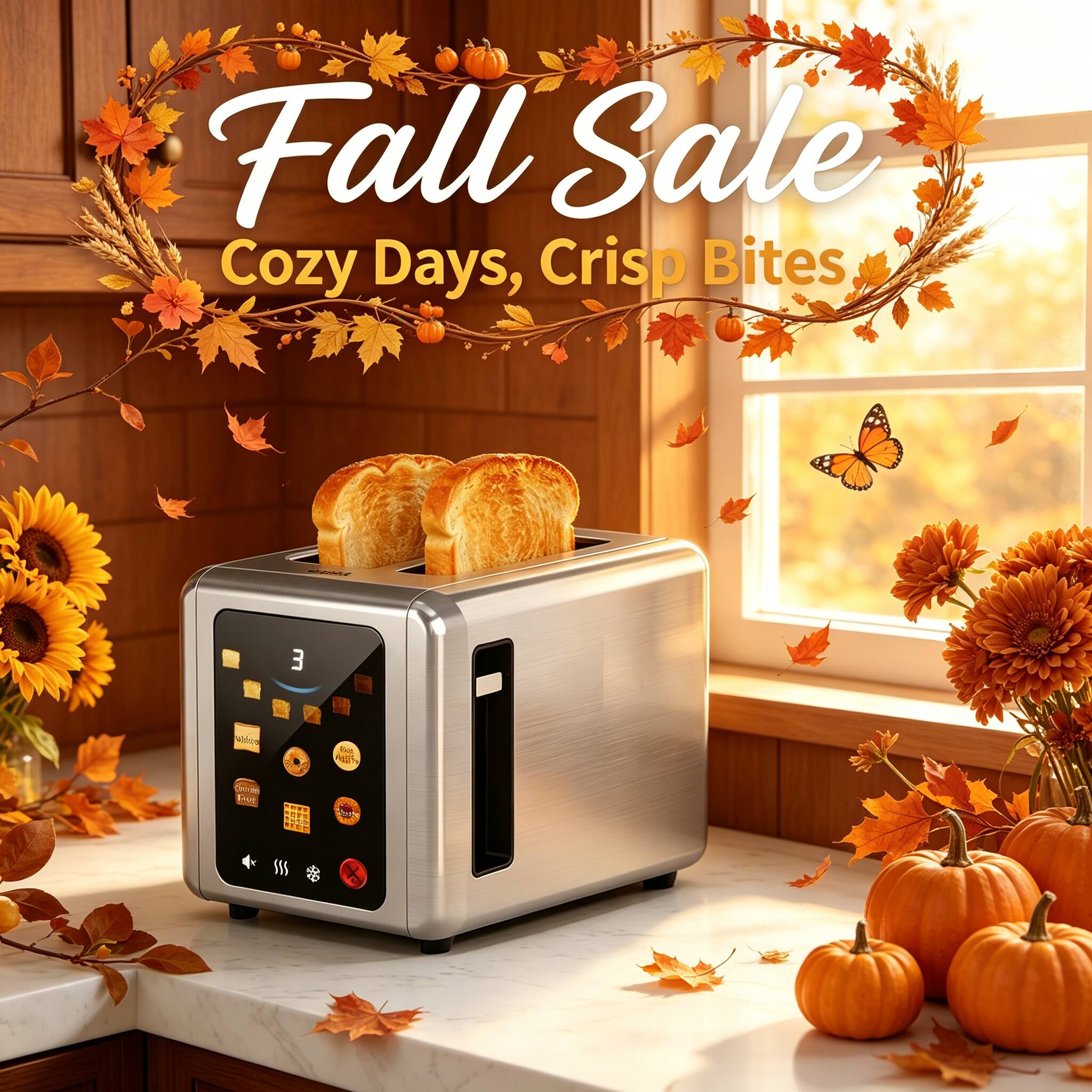 Fall Sale  
Cozy Days, Crisp Bites