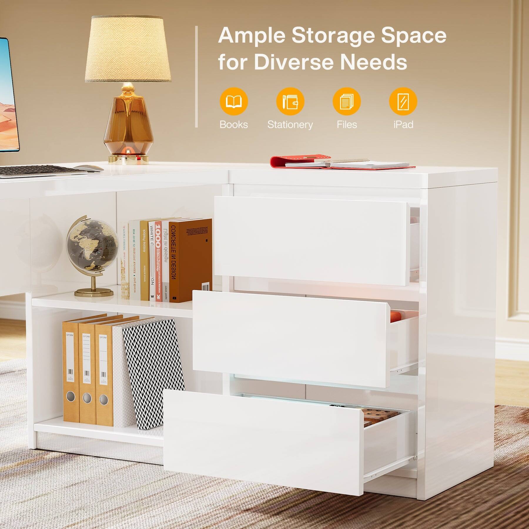 Ample Storage Space for Diverse Needs

Books Stationery Files iPad

PARTESSA Amaine WHITE NO 000 bosid

CONCRETE IN DESIGN