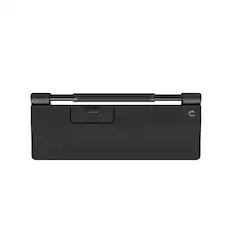 Front. Contour Design - RollerMouse Pro Wireless Regular Wrist Rest Vegan Leather - Black.