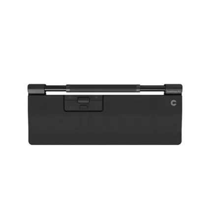 Front. Contour Design - RollerMouse Pro Wireless Regular Wrist Rest Vegan Leather - Black.