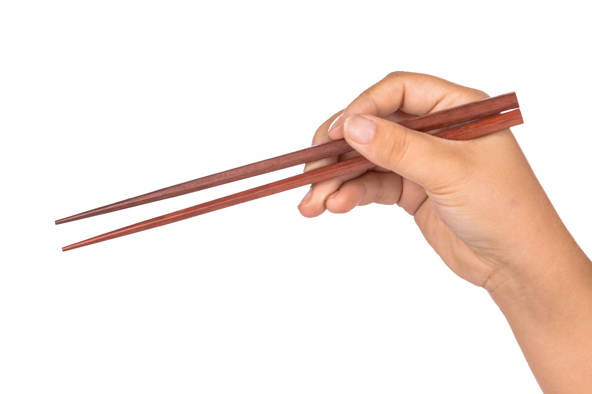 Left. Heim Concept - Heim Concept 5 Pair Organic Standard Hardwood Japanese Reusable Wood Chopsticks - Brown.
