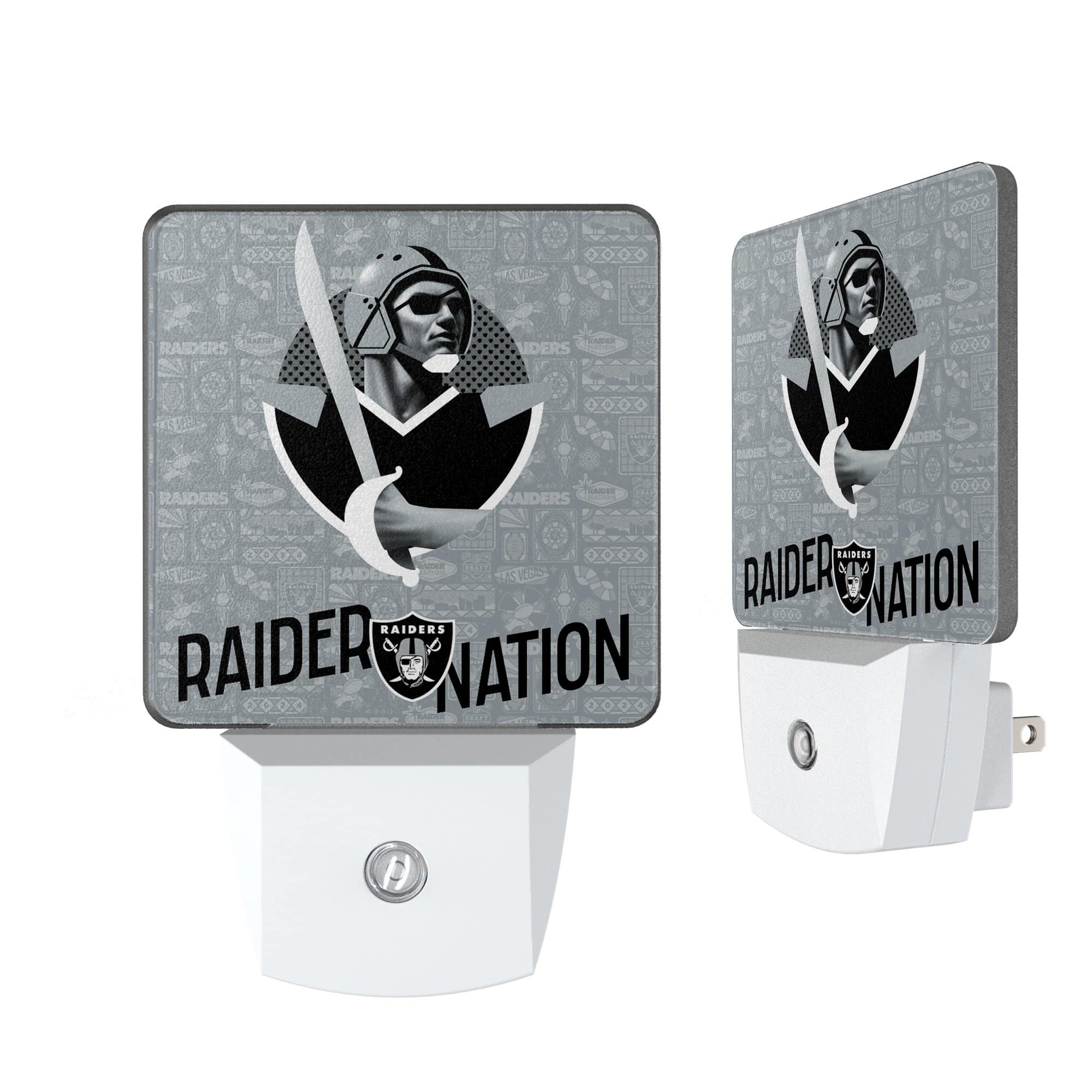 Keyscaper - Las Vegas Raiders 2024 Illustrated Limited Edition Nightlight Two-Pack - Multicolor