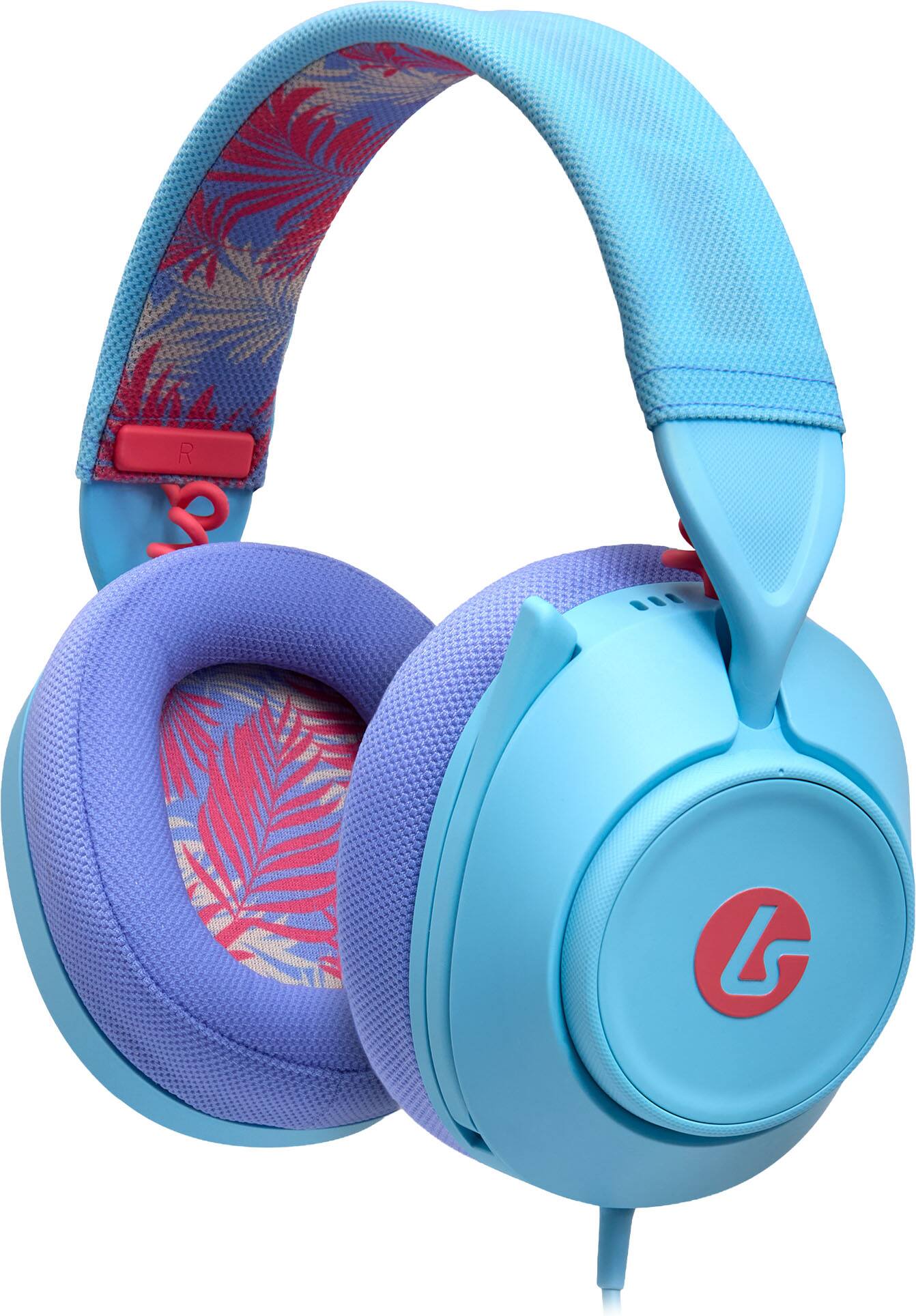 Angle. LucidSound - LS10 Wired Gaming Headset - Ocean Waves.