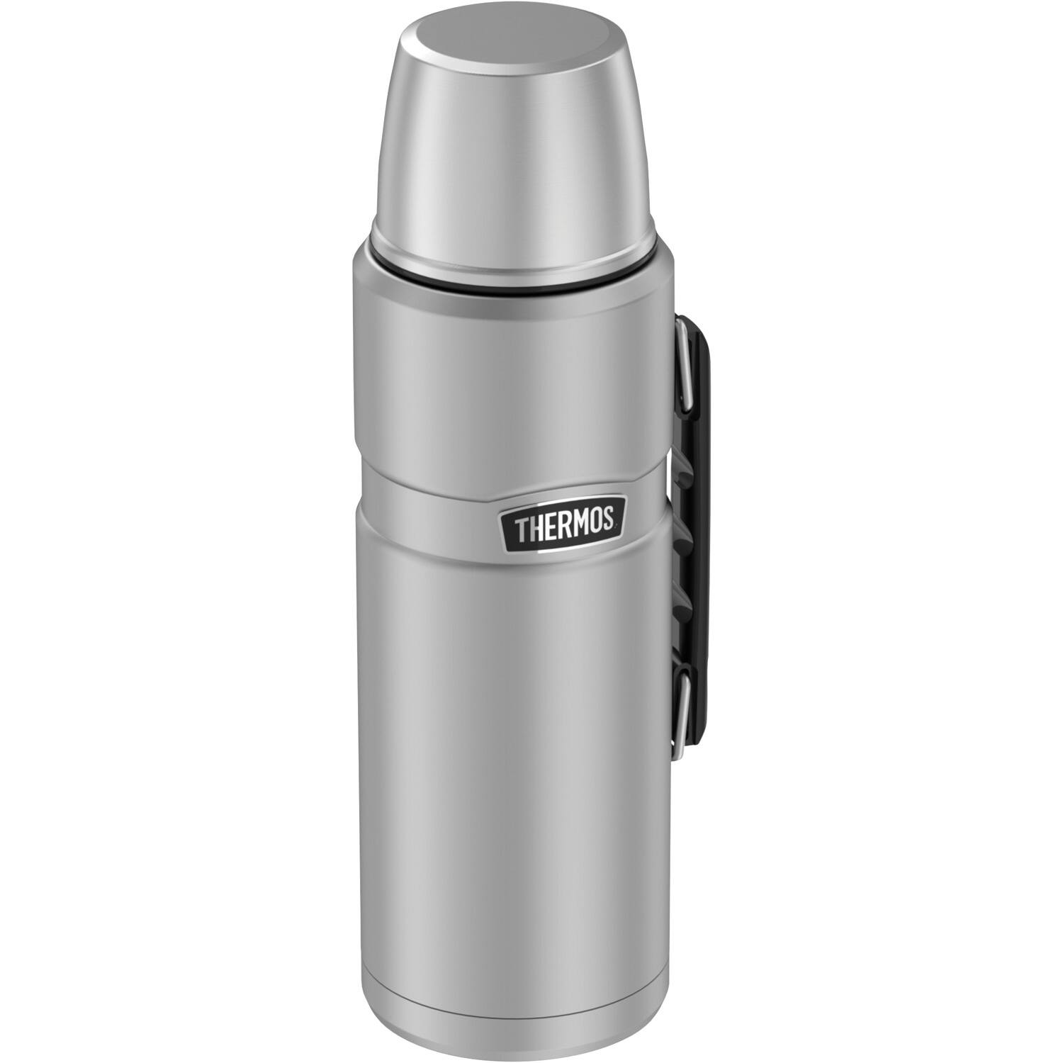 Alt View 1. Thermos - Stainless King Vacuum Insulated Stainless Steel Beverage Bottle 2 L - Matte Steel.