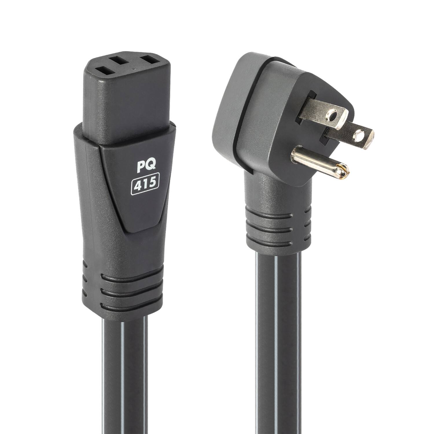 Alt View 1. AudioQuest - PowerQuest 303 12-Outlet Unlimited Joules Non-Sacrificial Surge Protector, Includes PQ-415 Power Cable - Black.