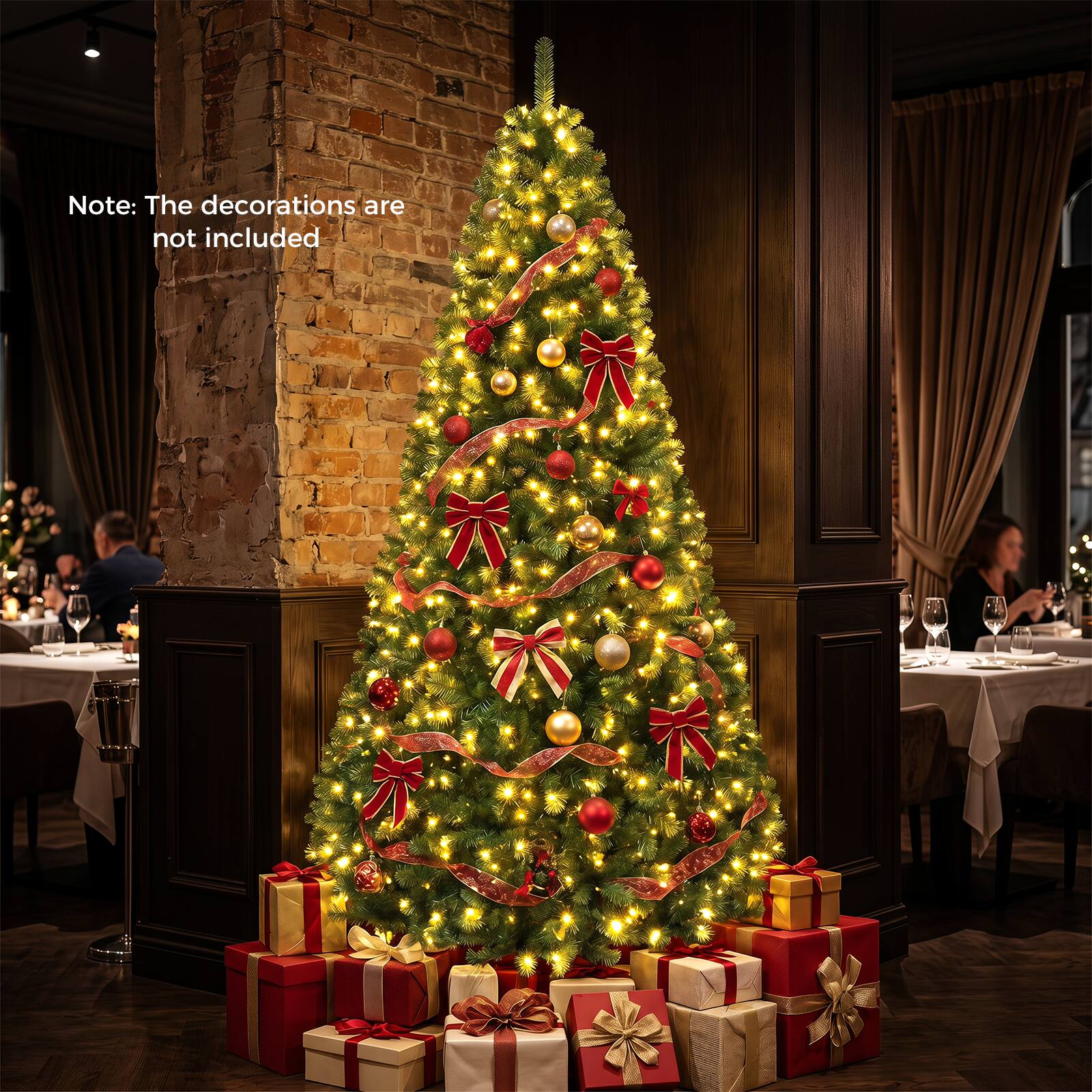 Note: The decorations are not included