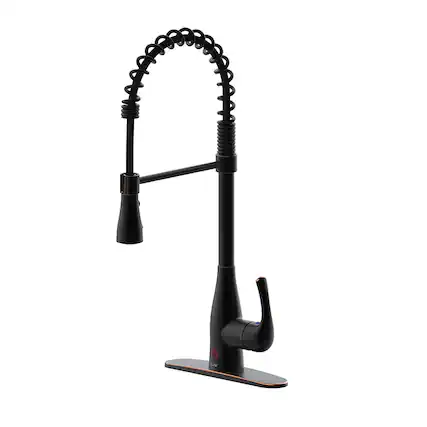 Front. Bio Bidet - Flow Motion Activated Spring Neck Kitchen Faucet Oil Rubbed Bronze - Oil Rubbed Bronze.