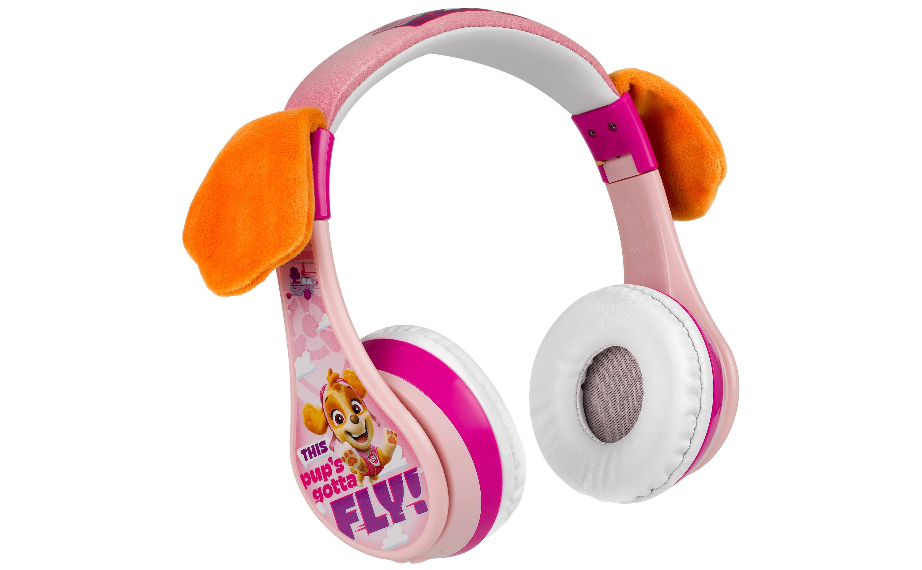 eKids - Paw Patrol Skye Liberty Bluetooth Headphones for Kids, Wireless Headphones for School, Home, or Travel - Multicolor
