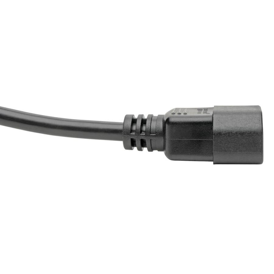 Alt View 4. Tripp Lite - Eaton Tripp Lite Series Power Extension Cord, Locking C13 to C14 PDU Style - 10A, 250V, 18 AWG, 6 ft. (1.83 m) - For - Black.