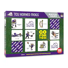 YouTheFan - TCU Horned Frogs Licensed Memory Match Game - Multicolor