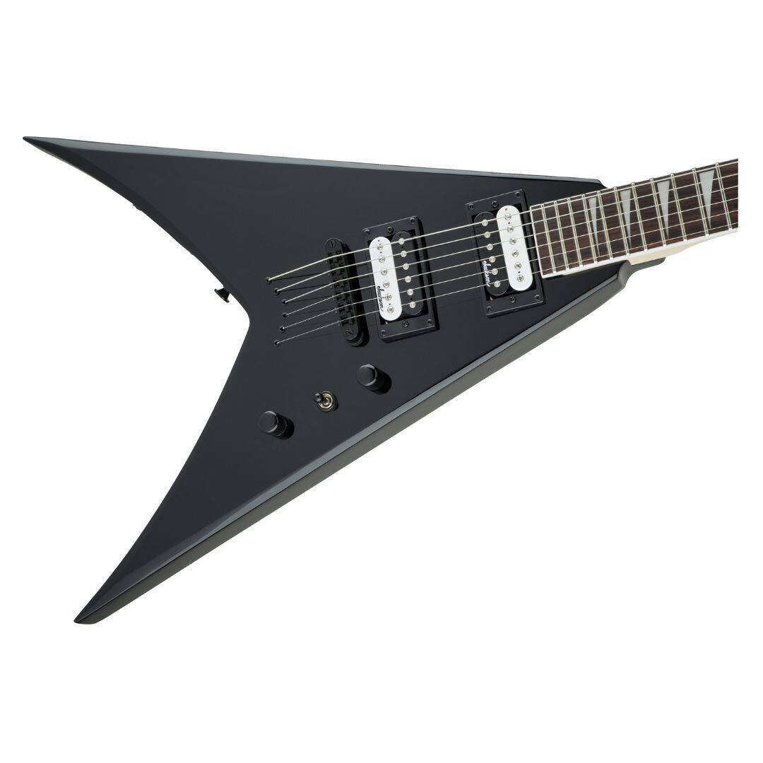 Angle. Jackson - Jackson JS Series King V JS32T, Gloss Black Electric Guitar.