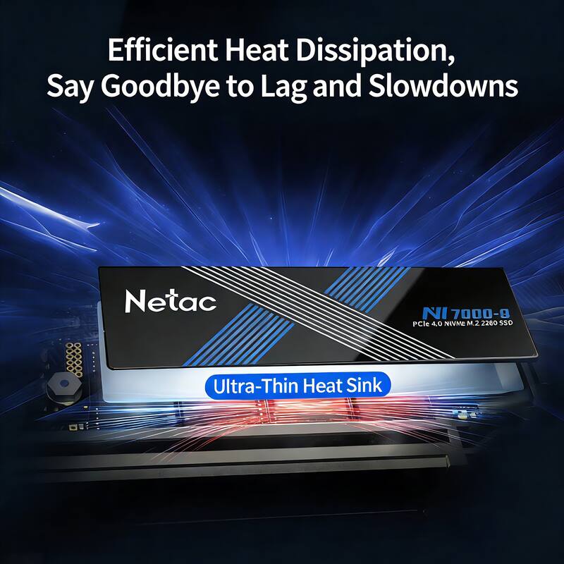 Efficient Heat Dissipation, Say Goodbye to Lag and Slowdowns

Netac NI 7000-8 PCIe 4.0 NVMe M.2 2260 SSD

Ultra-Thin Heat Sink