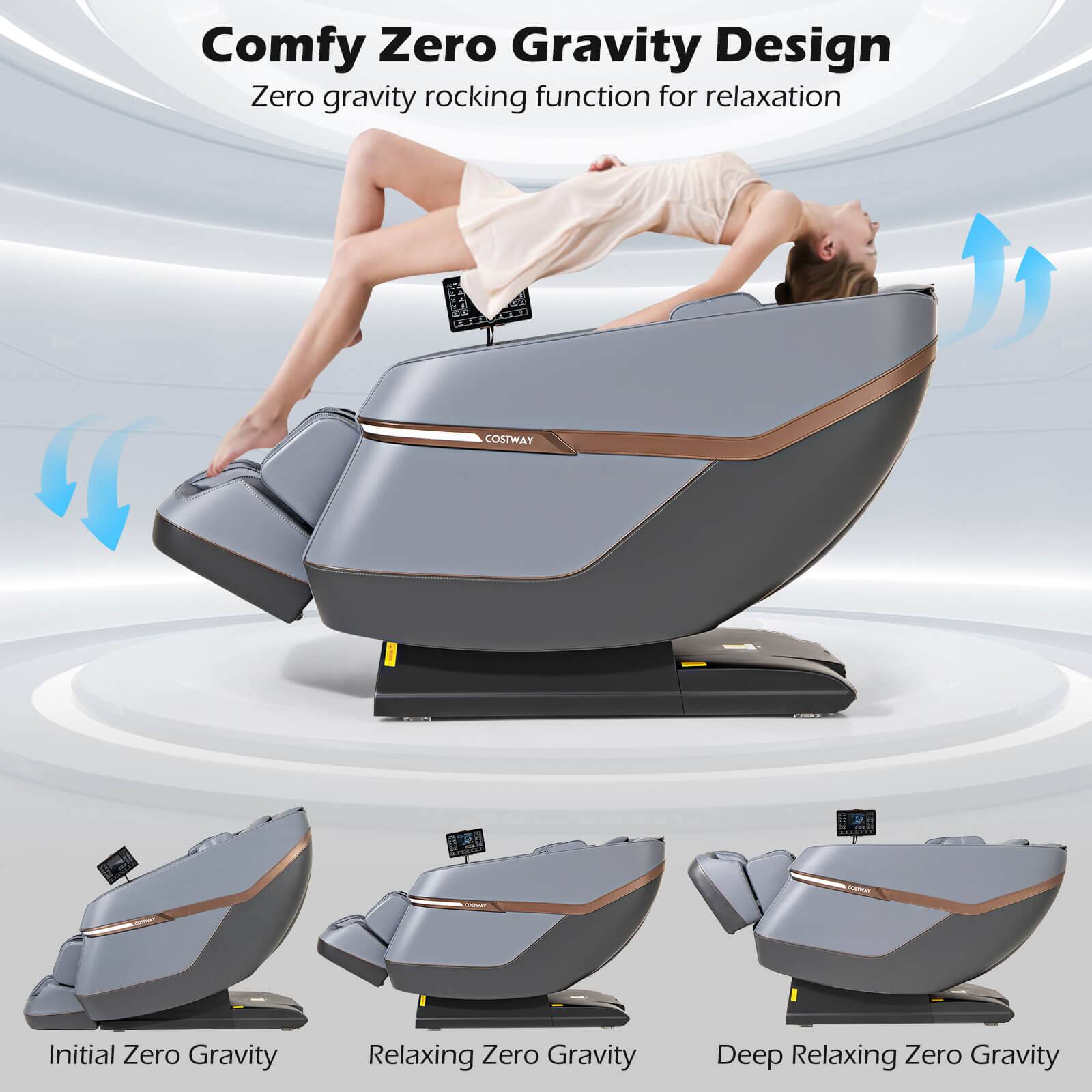 Comfy Zero Gravity Design: Zero gravity rocking function for relaxation.