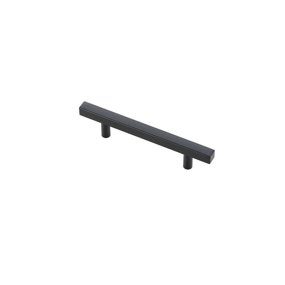 Back. Elegant Decor - Dior 4" Center to Center Matte Black Bar Pull Multipack (set of 10) - Matte Black.
