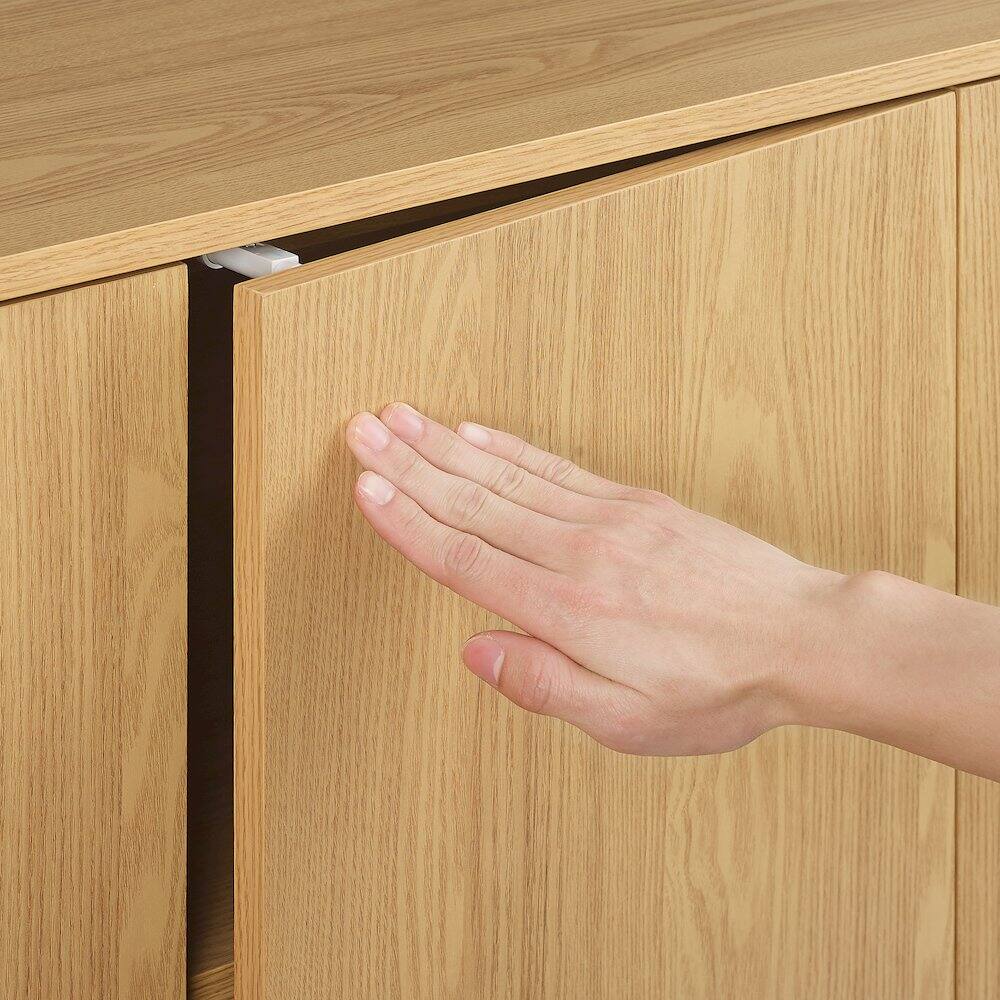 Alt View 7. Crosley Furniture - Wesley Sideboard - White Oak.