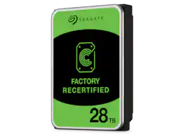 Seagate - Refurbished Excellent - Exos X 28TB HDD - 3.5" CMR SATA, 7200 RPM, 512MB Cache