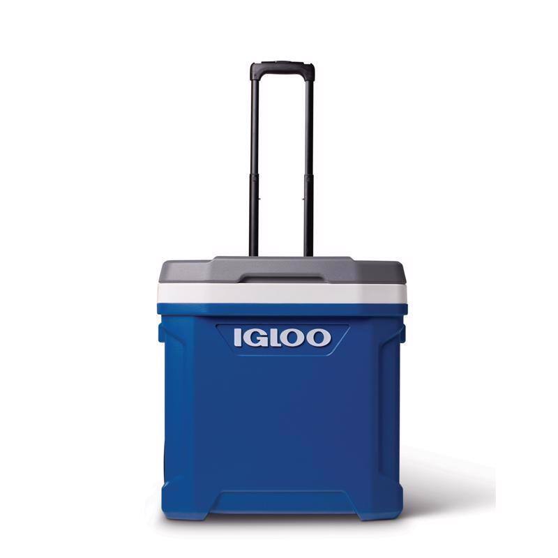 Angle. Igloo - IGLOO Latitude 60 Qt Roller Cooler, Blue - Blue.