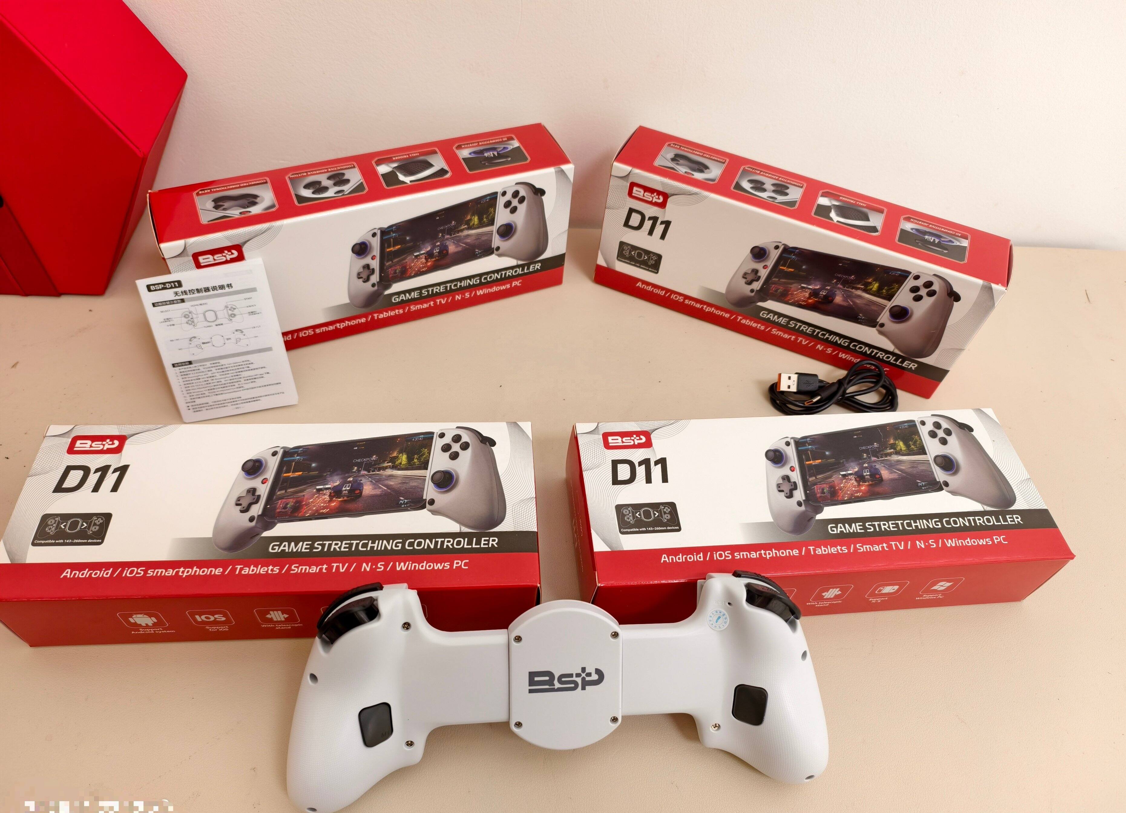 BSP D11 GAME STRETCHING CONTROLLER

Android / iOS smartphone / Tablets / Smart TV / N-S / Windows PC