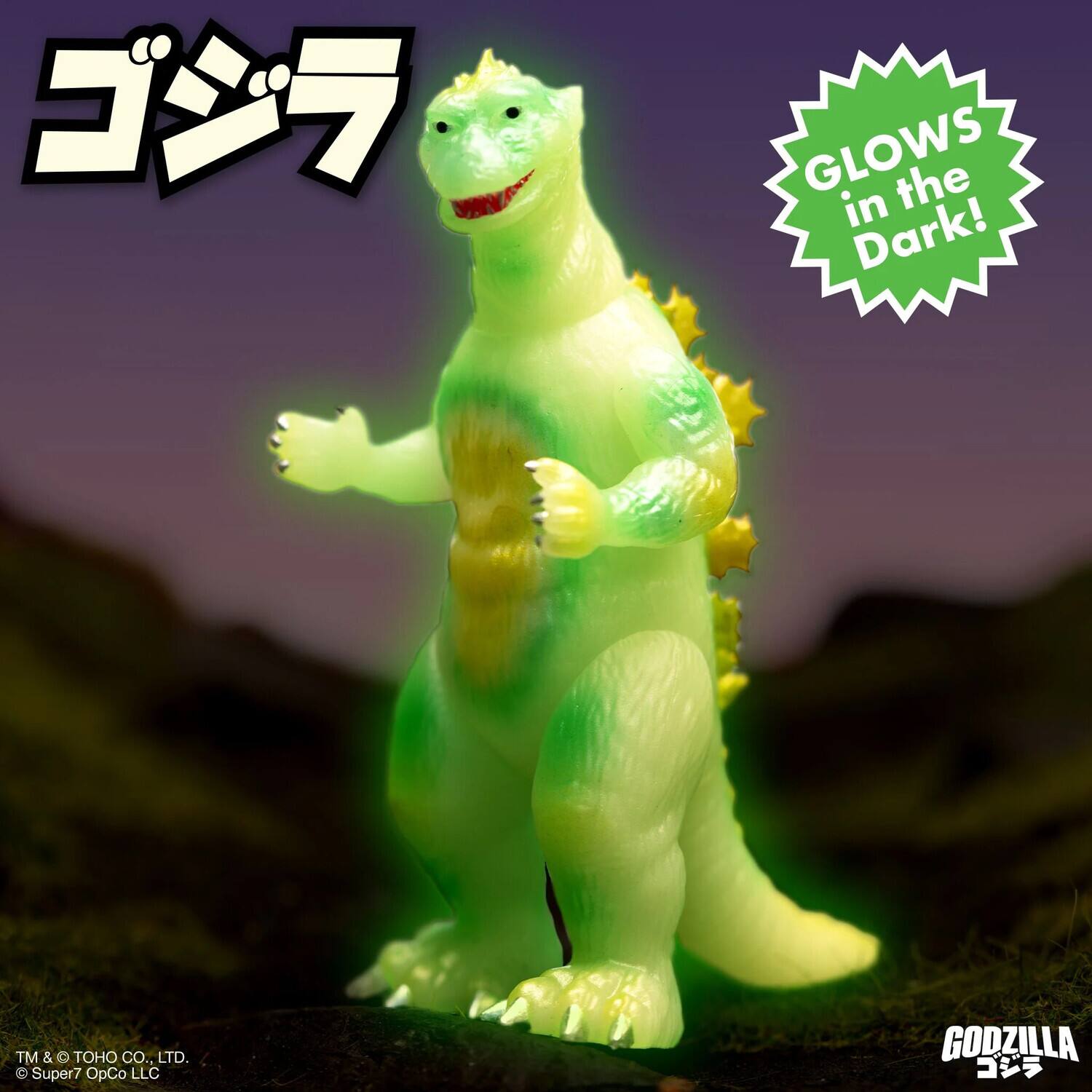 GLOWS in the Dark! TM & TOHO CO., LTD. 8 Super7 OpCo LLC GODZILLA