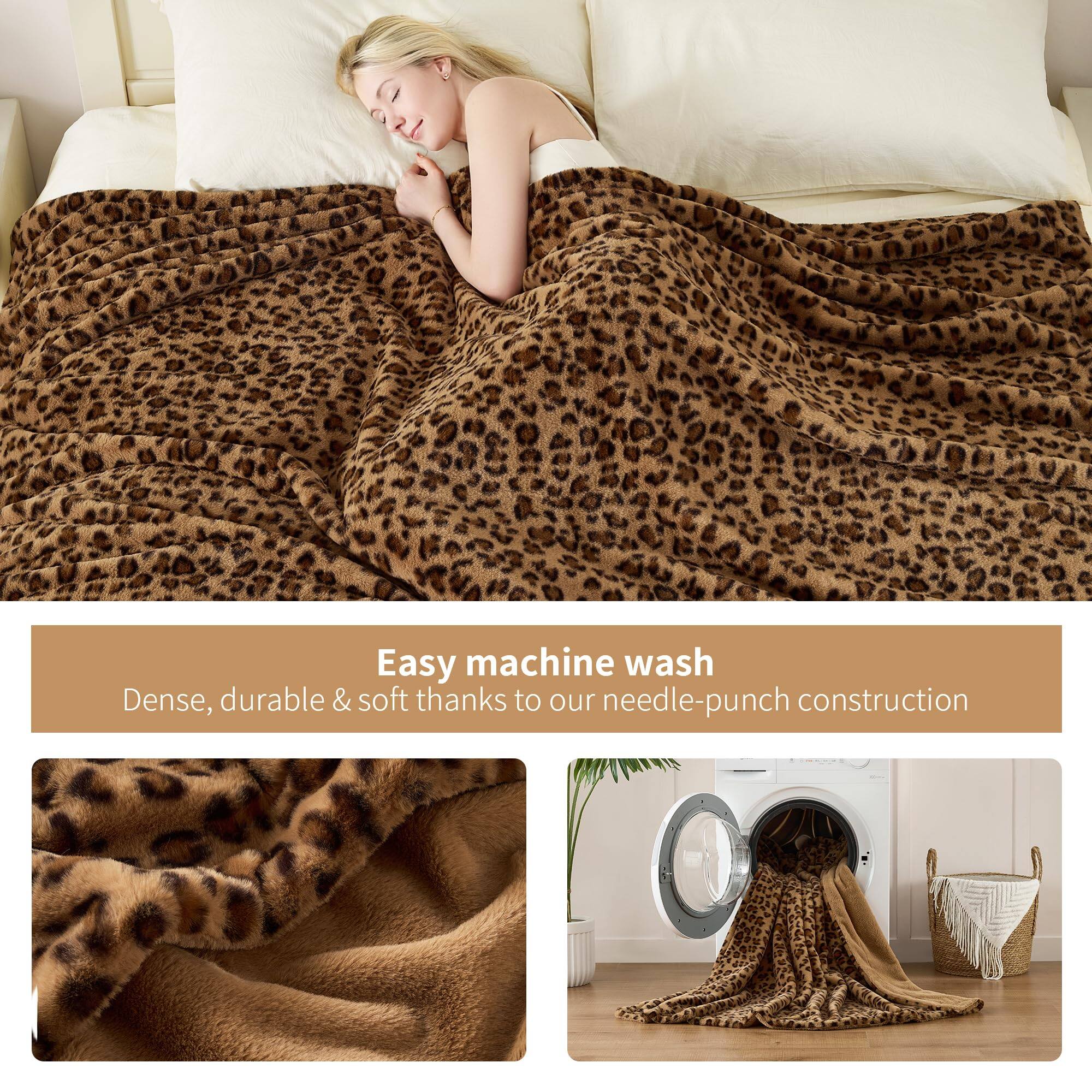 Easy machine wash  
Dense, durable & soft thanks to our needle-punch construction