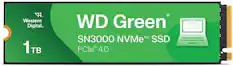 Western Digital 1 TB WD Green SN3000 NVMe SSD PCIe 4.0