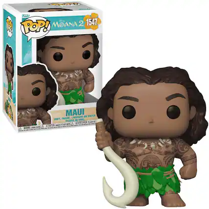 Funko Pop! 1547 1 Moana 2 Pop! Maui Vinyl Figurine En Vinyl Figura De Vinil Peligro De Estouramento A Advertencia - A Attention: Danger Choking Hazard - Warning: Choking Hazard