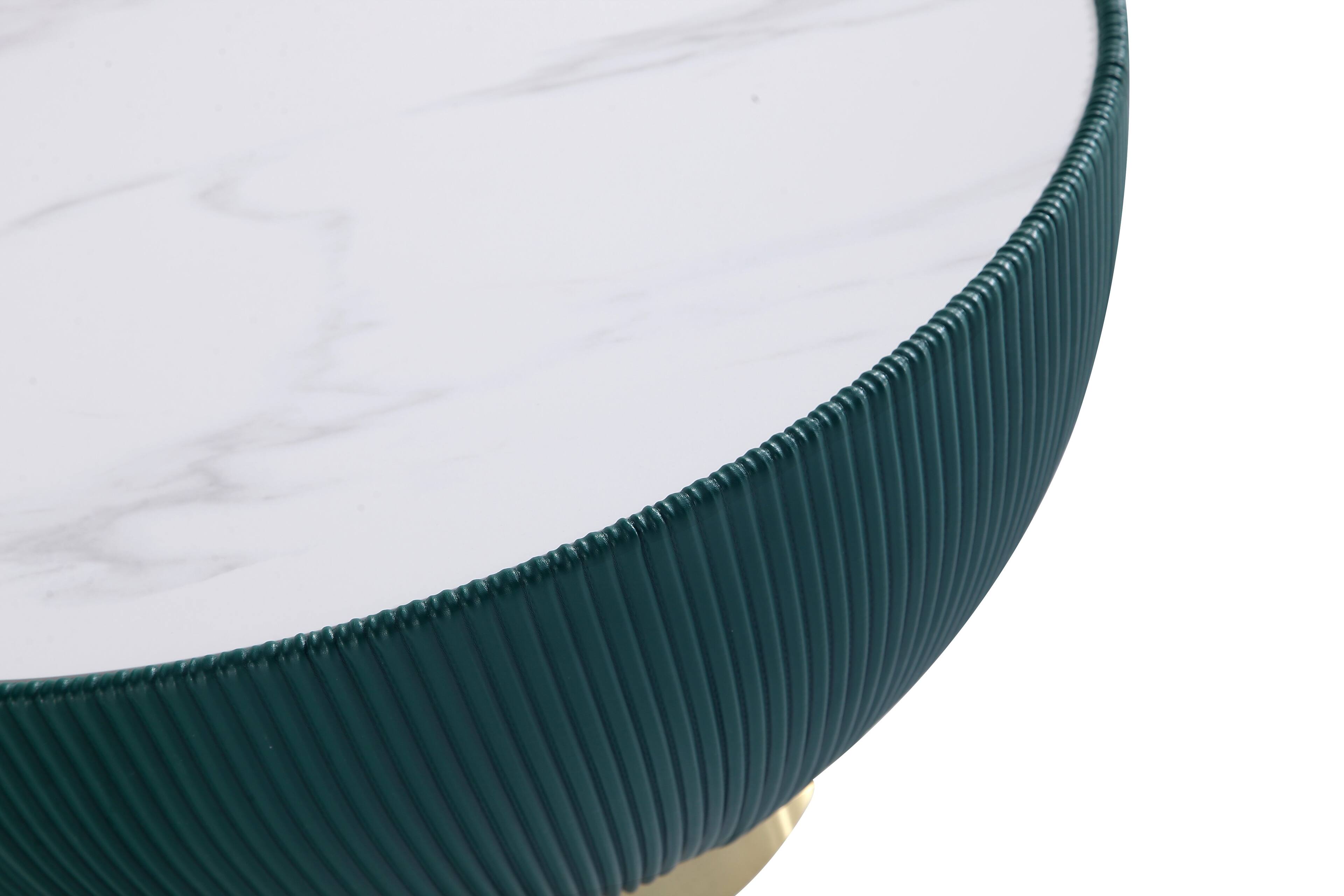 Left. Manhattan Comfort - Anderson Modern 2-Piece Coffee Table & End Table Set - Green.