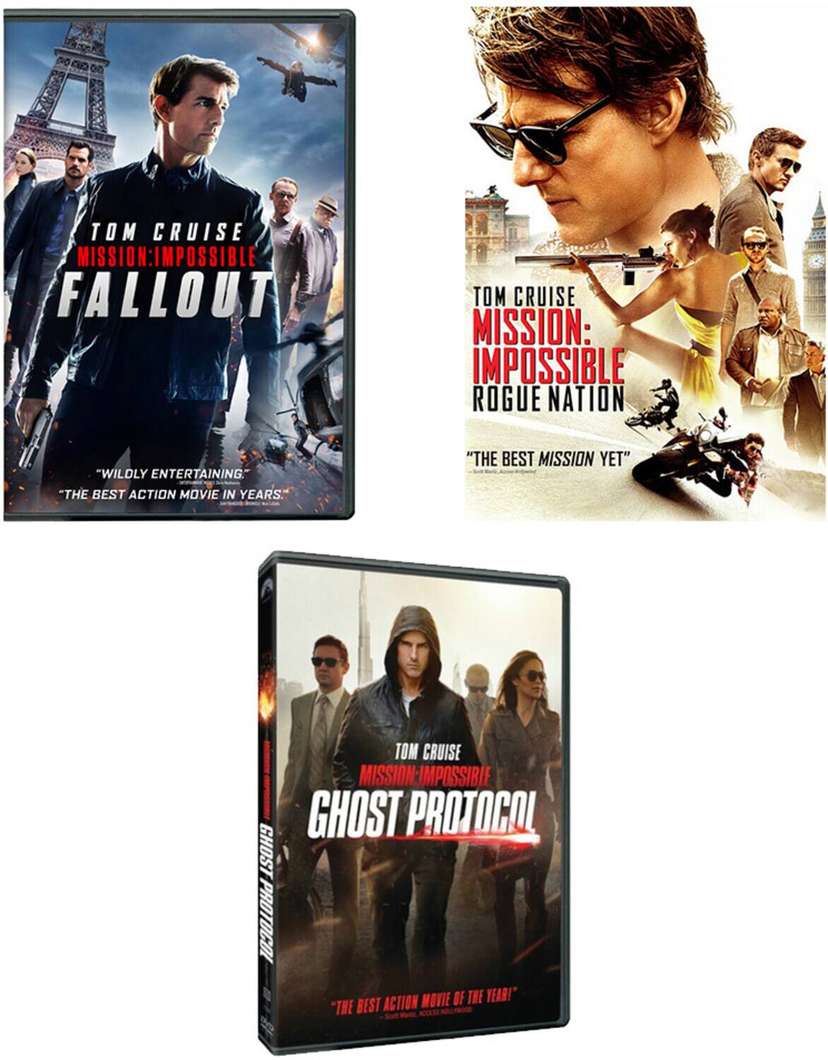 Front. Mission Impossible Action Trilogy   - DVD.