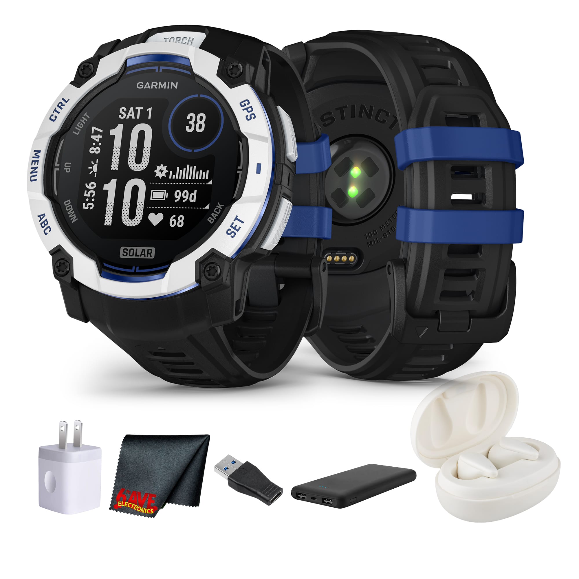 Garmin Instinct 3, 50mm Solar, Whitestone May vary (2025) 010