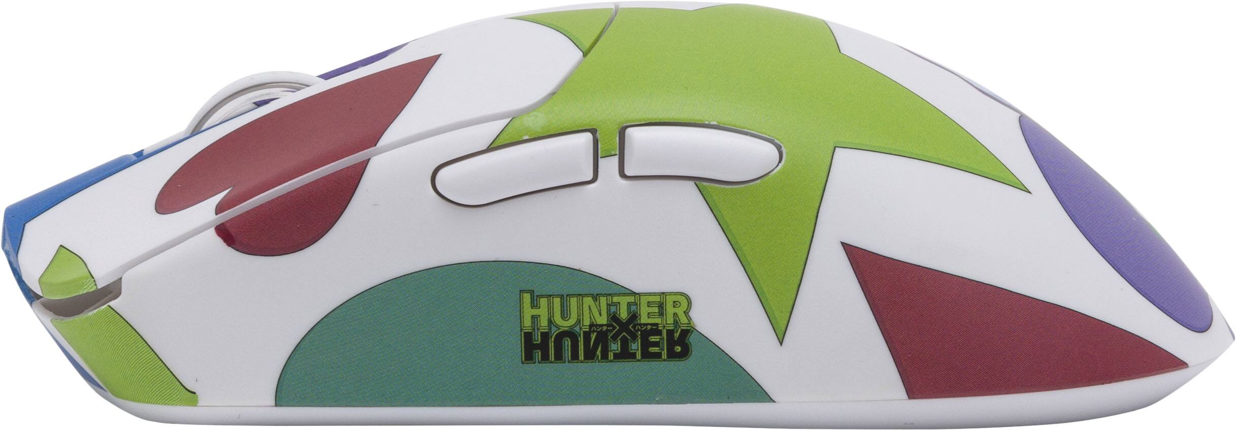 Left. Higround - Hunter x Hunter Yuma Lightweight Wireless Optical Gaming Mouse with Hand-Applied Art - Hisoka.
