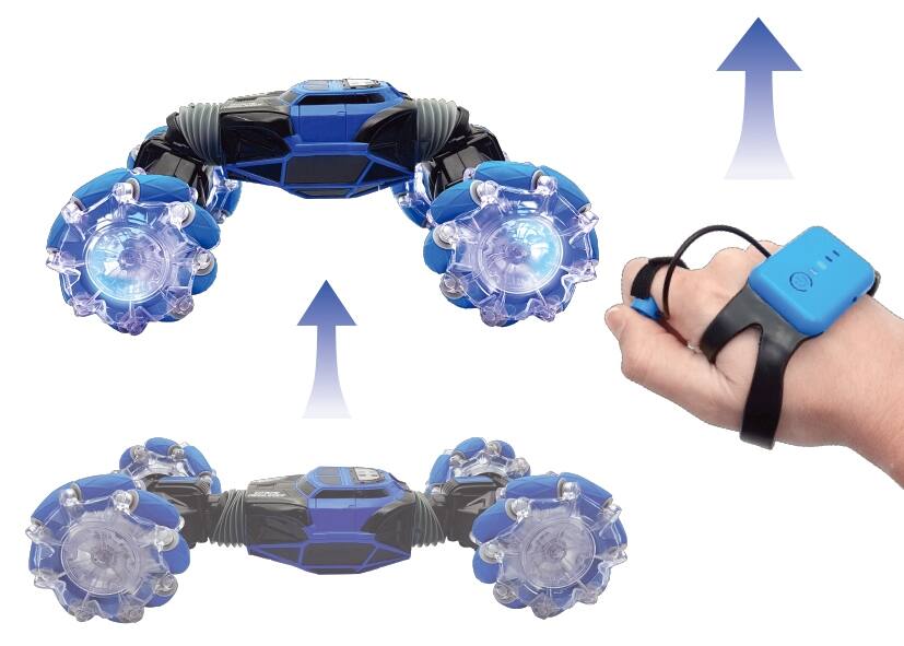 Alt View 5. Lexibook - Extreme Crosslander Rechargeable RC Stunt Car with Lights.