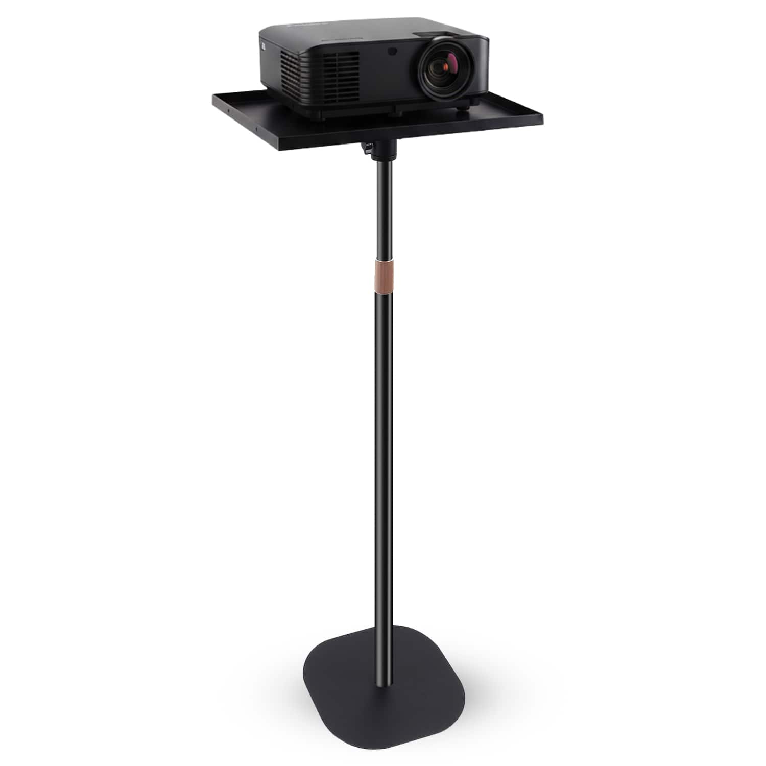 5 CORE - Projector Stand Floor Adjustable 53" Universal Projectors Support for Home Office & Studio - Black