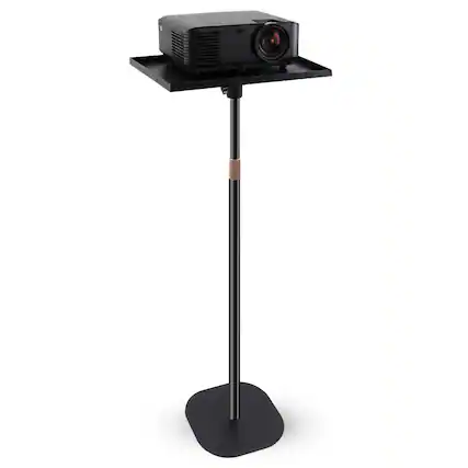 Front. 5 CORE - 5 Core Projector Stand Floor Adjustable 53" Universal Projectors Support for Home Office & Studio - Black.