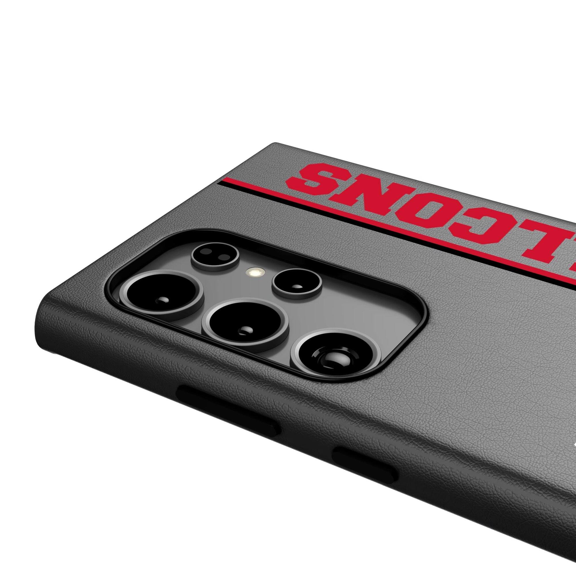 Alt View 2. Keyscaper - Atlanta Falcons Galaxy Magnetic Bump Case - S24 - Black.