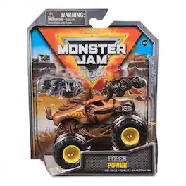 Monster Jam - Horse Power 1:64 Scale Diecast Truck, Series 37 Crazy Creatures, Ages 3+ - Brown