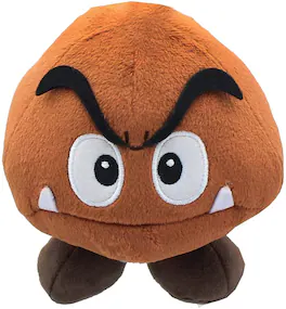 Little Buddy - Super Mario Bros. Goomba 6" Plush - Multicolor