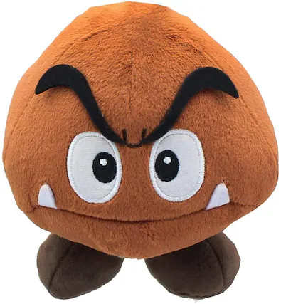 Front. Little Buddy - Little Buddy Super Mario Bros. Goomba 6" Plush - Multicolor.