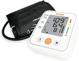 RTMB - Automatic Upper Arm Blood Pressure Monitor – Rechargeable, Adjustable Cuff - White