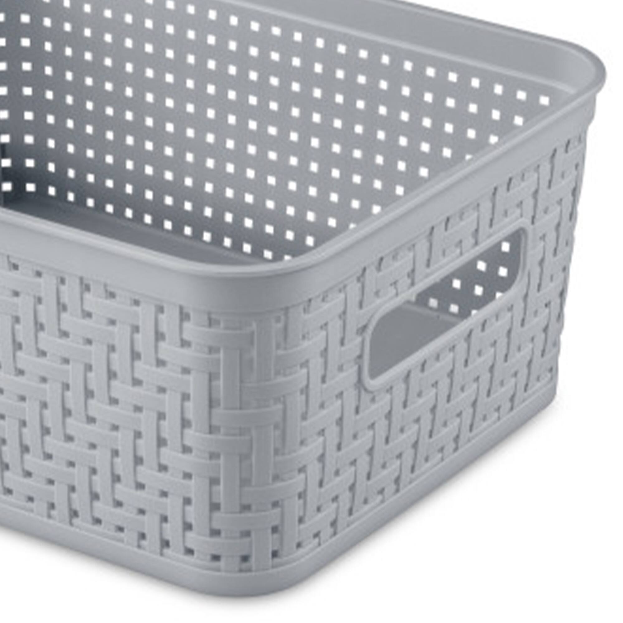 Alt View 7. Sterilite - Sterilite 10x8x4.25 Inch Rectangular Short Basket for Home Organization (8 Pack) - Small Basket.