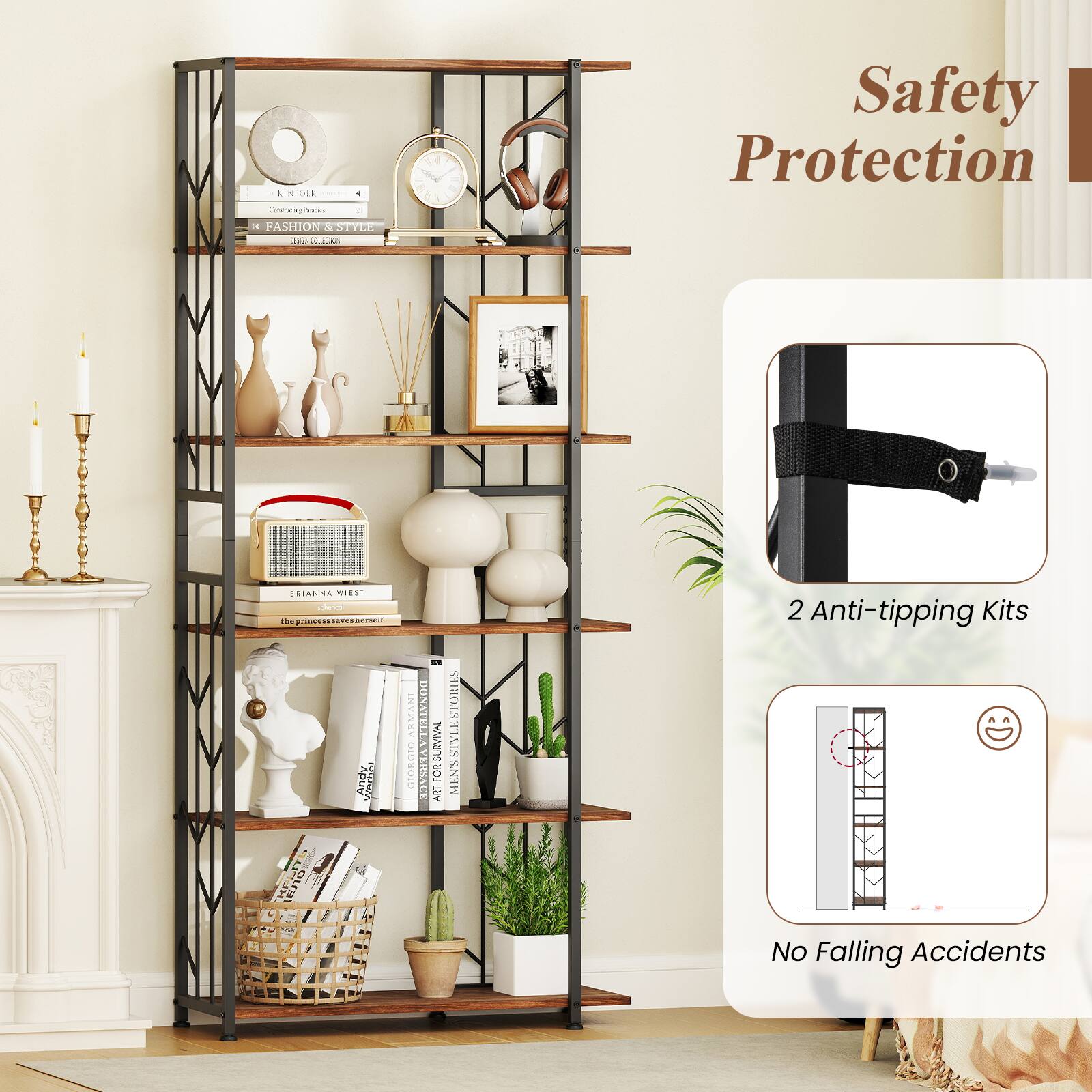 Safety Protection

2 Anti-tipping Kits

No Falling Accidents