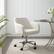 Alt View 14. Linon Home Décor - Modern Upholstered Barrel Swivel Office Chair - Off-White.