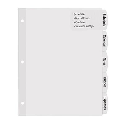 Schedule  
- Normal Hours  
- Overtime  
- Vacation/Holidays  

Calendar  
Notes  

Budget  
Expenses