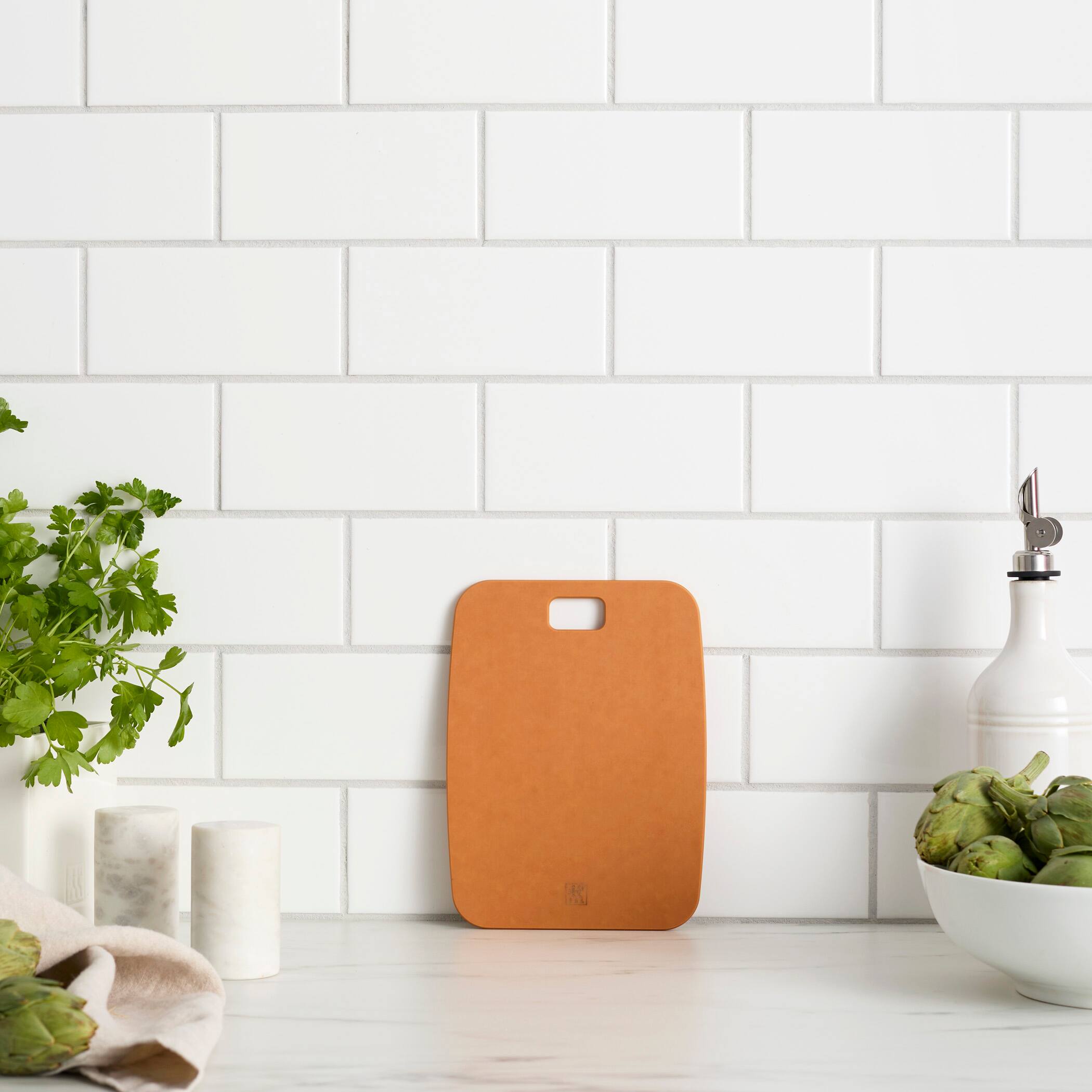 Alt View 4. ZWILLING - ZWILLING Plant Fiber 8-in x 6-in Cutting Board - Natural - Natural.