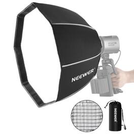 50cm Octa Softbox for NEEWER LED Video Light, Quick Setup, Grid, NS4P