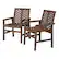 Left. Walker Edison - Windsor Acacia Wood Patio Chairs, Set of 2 - Dark Brown.